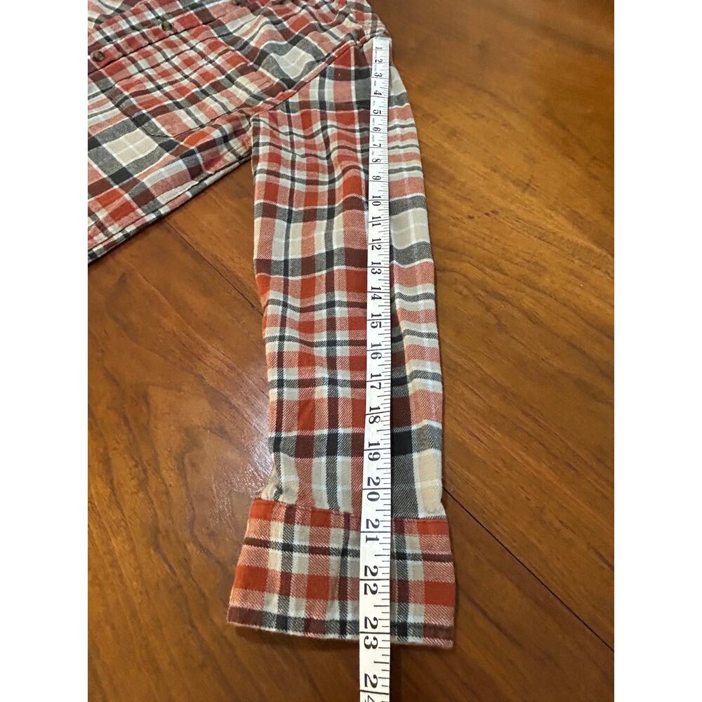 Plaid Flannel Eddie Bauer Long-Sleeve Button-Down Shirt Y2K Grunge - (Mens L)‎ - Picture 7 of 11